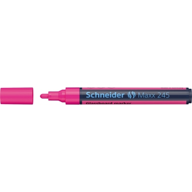 Glasboardmarker Schneider Maxx 245 pink Trocken Abwischbar, Rundspitze 2-3mm