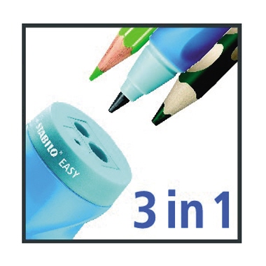 Spitzerdose Stabilo 4502/4 doppelt EASY grün Rechtshänder