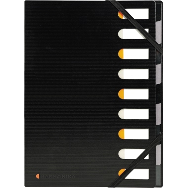 Ordnungsmappe Exaclair A4 9tlg. schwarz 