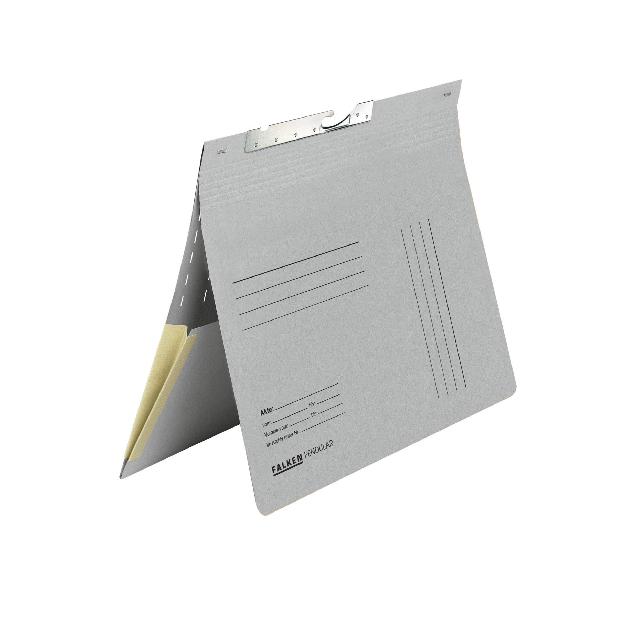 Pendelhefter Falken 15033802 A4 320g gra KH,  m. Schlitzstanzung u. Dehntasche