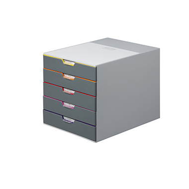 Schubladenbox Durable Varicolor 760527 5 Schubladen, Farbiger Ablauf