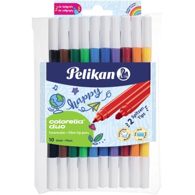 Fasermaler Pelikan Colorella duo 973172 Doppel, In Den Farben: Gelb, O