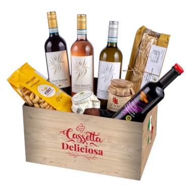 Präsentkorb Cassetta Deliciosa 9teilig 