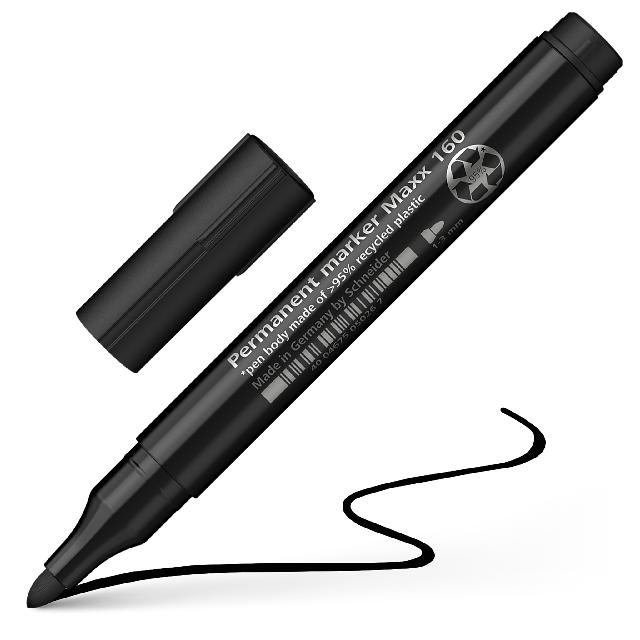 Permanentmarker Schneider Maxx 160 sw Rundspitze 1-3mm