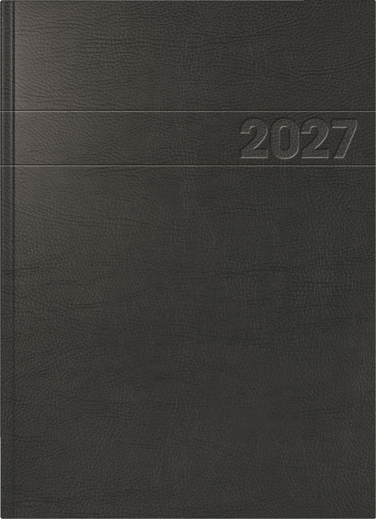 Buchkalender Rido 78711 1S/1T A4 schwarz Viertelstündliche Einteilung