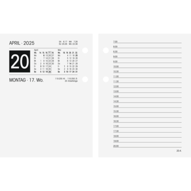 Umlegekalender klein 8x11 cm 