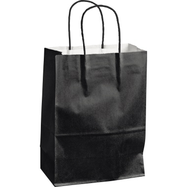Papiertragetasche 30108527 M schwarz 320x120x410 mm, Traglast 10kg, 100g/m²