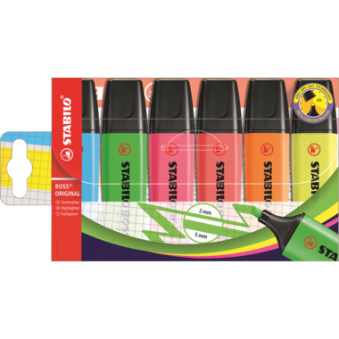Textmarker Stabilo Boss 70 6er Etui 