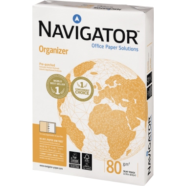 Kopierp. Navigator A4 80g weiß 4fach gel Gelocht