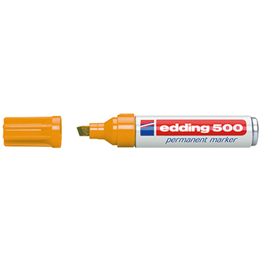 Permanentmarker edding 500 orange 2-7mm, Keilspitze