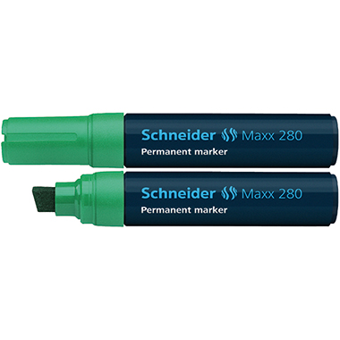 Permanentmarker Schneider Maxx 280 grün 4-12mm, Keilspitze