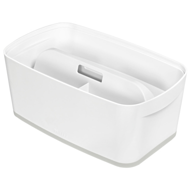 Aufbewahrungsbox Leitz 5229 weiß/grau klein, 5l, 318x128x191mm, inkl. Deckel