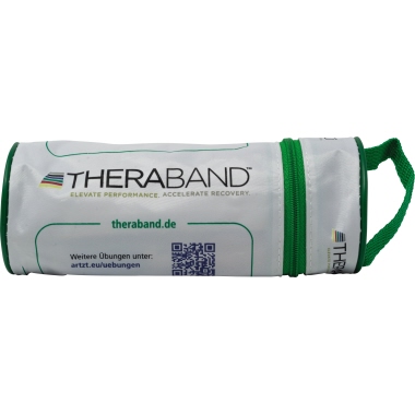 TheraBand 250cm stark, grün in Reißverschlusstasche