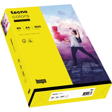 Kopierp. tecno colors A4 80g intensivgel intensivgelb