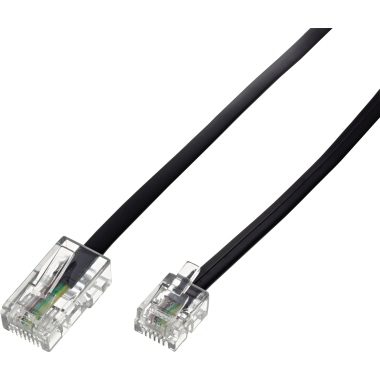 Druckerkabel RJ11-RJ45 Stecker 3M schw. 