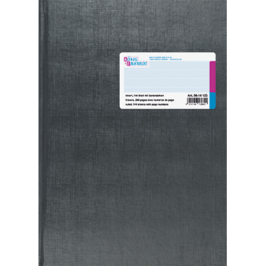 Geschäftsbuch Brunnen 14123 A4 144Bl.lin Deckenband