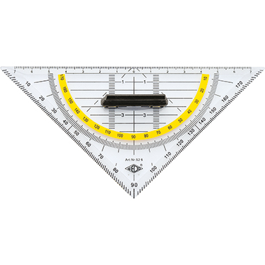 Geodreieck 16 cm abnehmb. Griff 