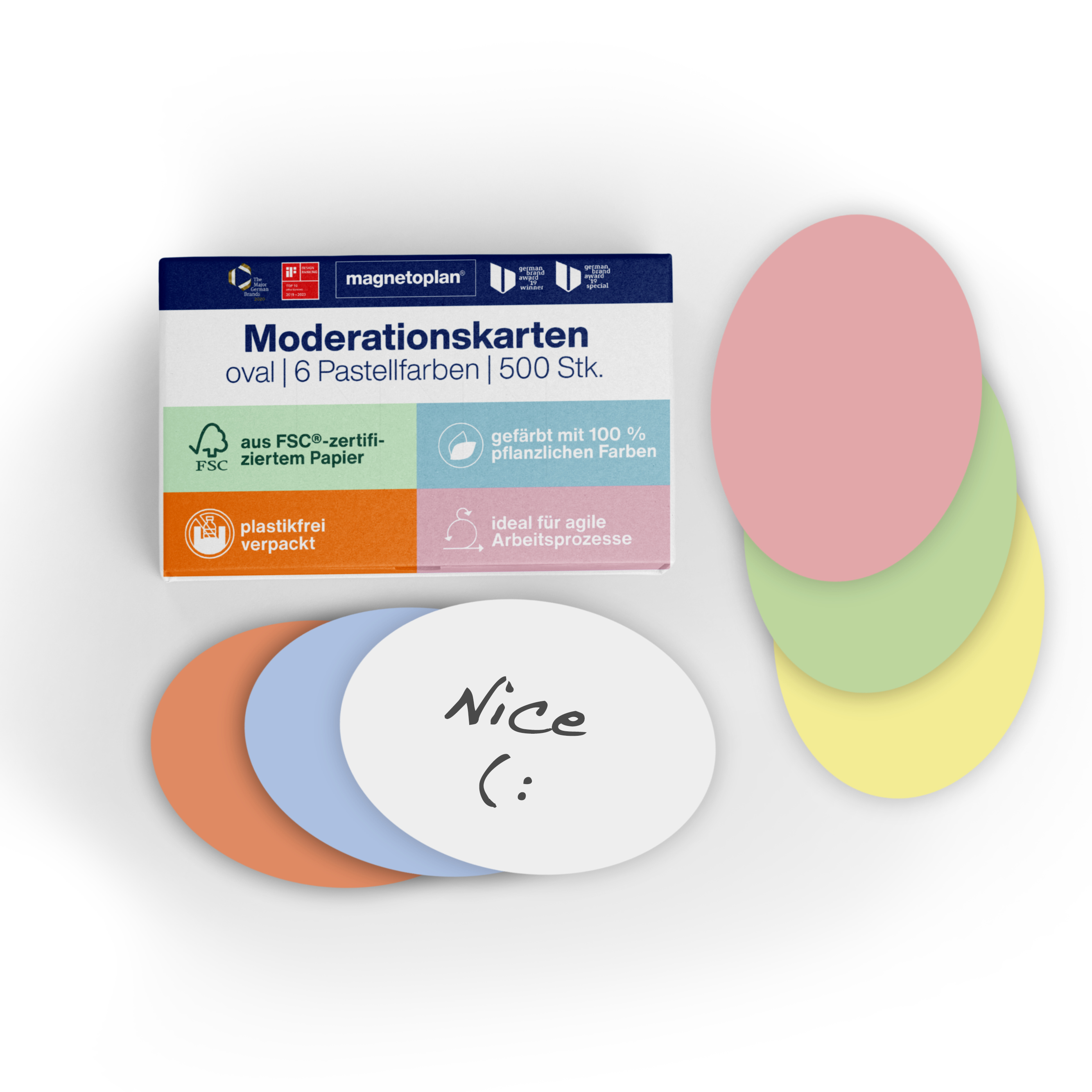 Moderationsk. Magnetop. 111151910 color Oval 11x19cm Moderationsk. Magnetop. 111151910 color Oval 11x19cm