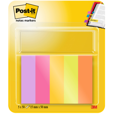 Haftstreifen Post-it 670-5-TFEN 15x50mm Energetic Collection