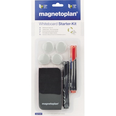 Whiteboard Starter Kit magnetoplan 37102 1 Tafellöscher Blau, Magnethaftend