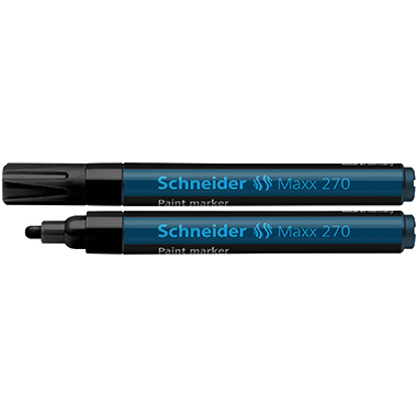 Lackmarker Schneider Maxx 270 1-3mm schw Schwarz