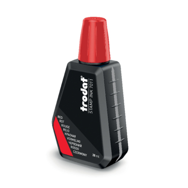 Stempelfarbe Trodat 7011 28ml rot Dokumentenecht