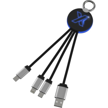 Ladekabel SCX.design C16 Leuchtlogo blau 