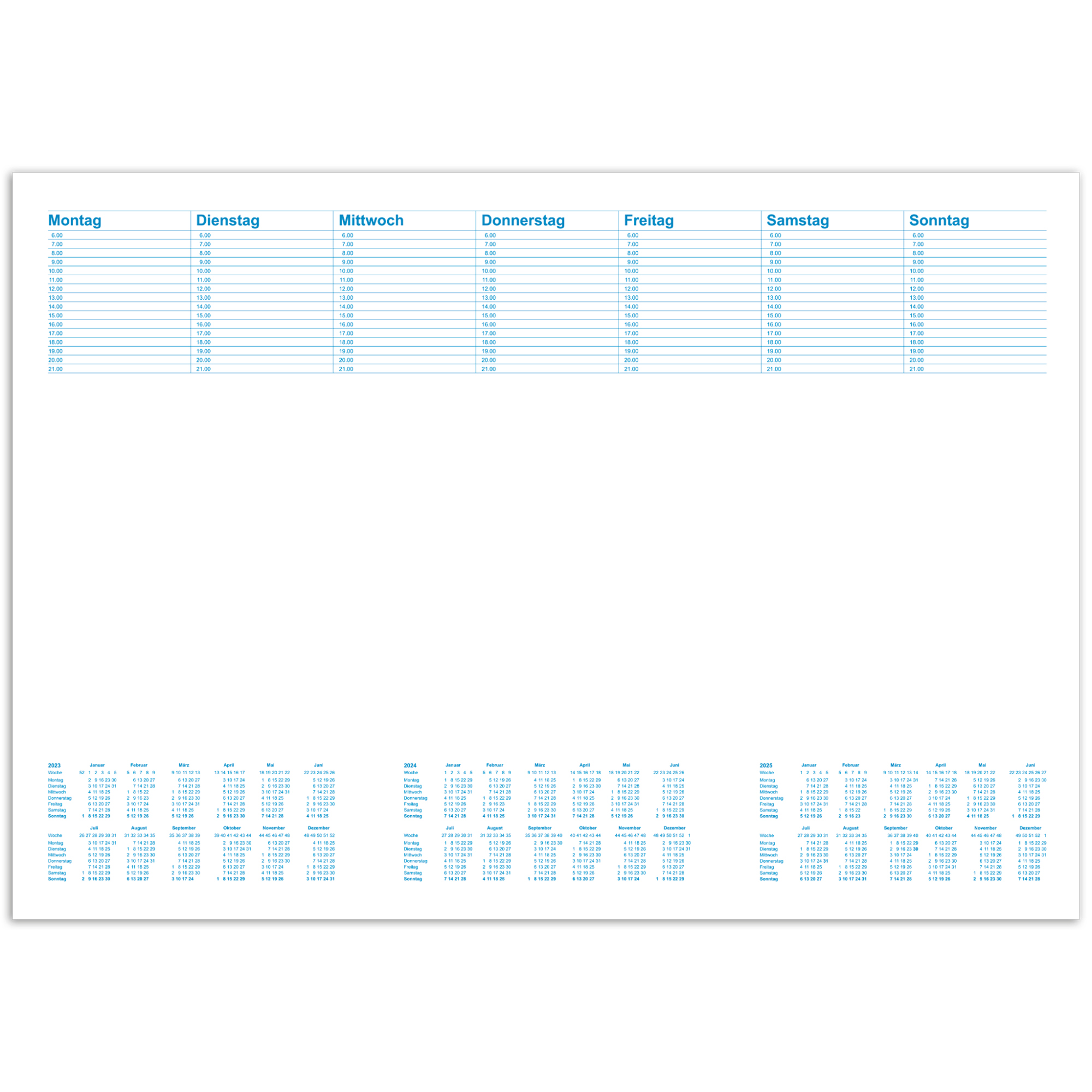 Schreibunterlage RNK 46633 Office blanko Mit Kalendarium 3 Jahre (2022-24)