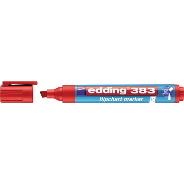 Flipchartmarker Edding 383 rot 1-5mm, Keilspitze