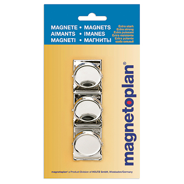 Magnet Magnetoplan 16670 30mm silber Oplan , Klipp