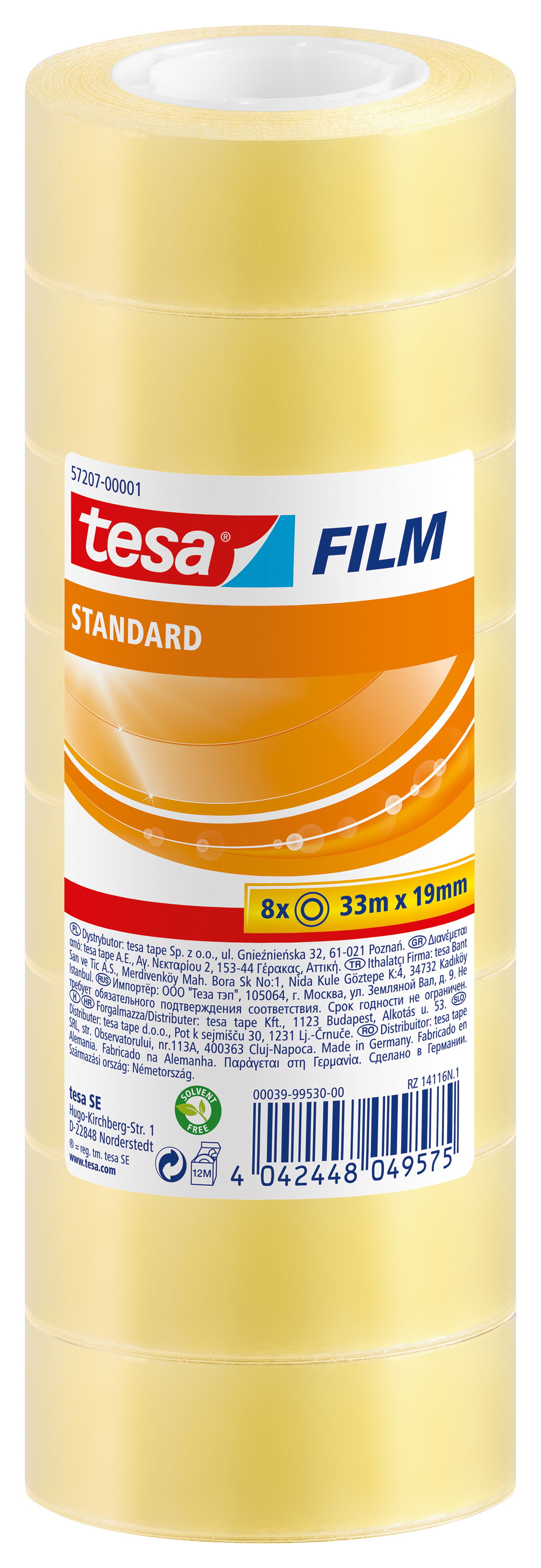 Klebefilm Tesa 57207 33mx19mm 