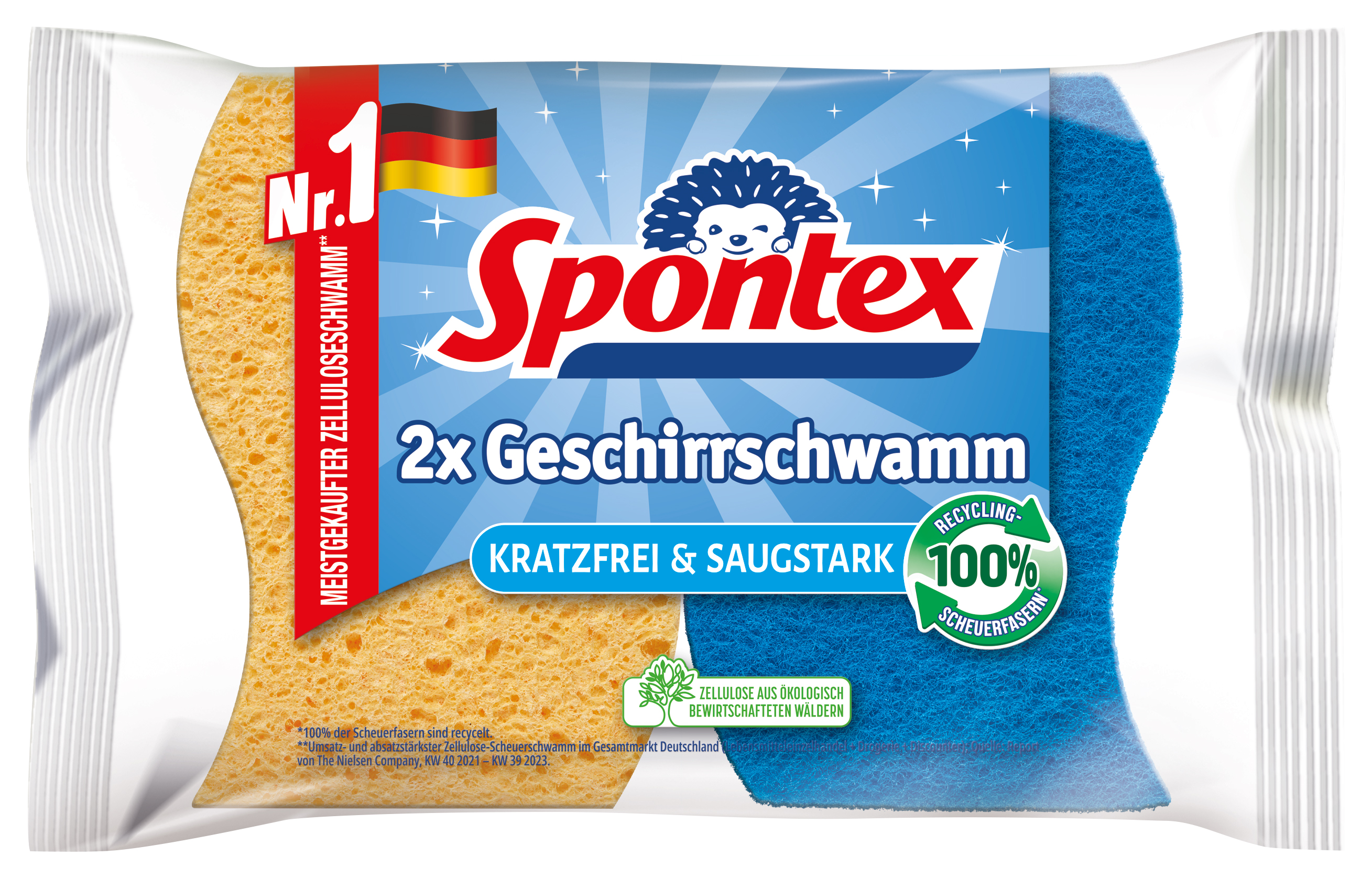 Spülschwamm Spontex m. Scheuerseite 