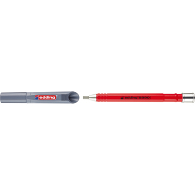 Zimmermannsbleistift Edding 8890 HB rot Automatisch Sechskant Gespitzt
