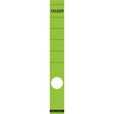 Rückenschild schmal/lang grün 10St. Selbstklebend