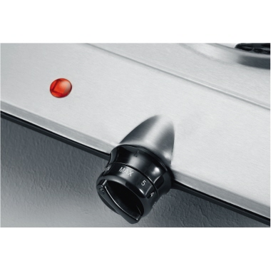 Kochplatte Severin DK1014 46x29x7,7cm 2 Platten, Edelstahl