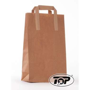 Tragetasche Papier 22x11x36cm braun 