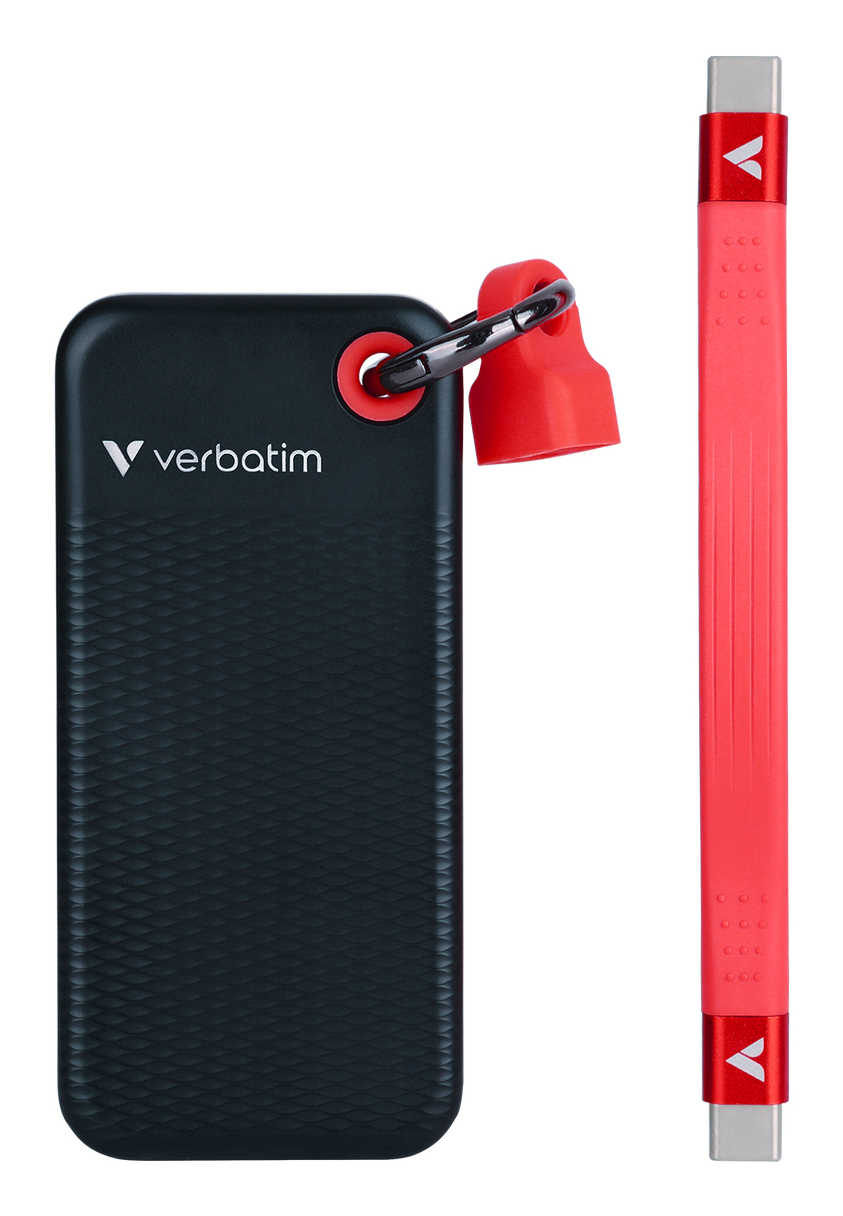 SSD Verbatim 32284 512GB USB-C rot