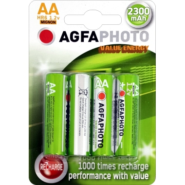 Akku AGFAPHOTO AA HR06 2300mAh 1,2V Mignon Nimh
