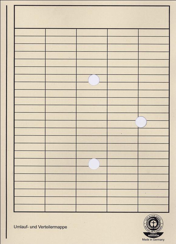 Umlaufmappe A4 RC 250g chamois 