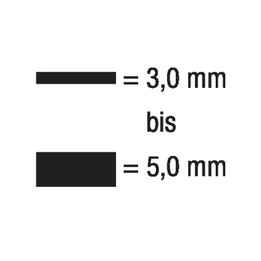 Flipchartmarker Kores M20850 3-5mm schw Schwarz, Keilspitze