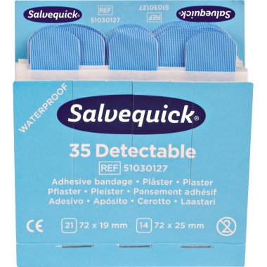 Pflasterstrips Salvequick detectable 