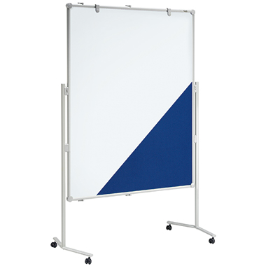 Moderationswand MAULpro 150x120cm blau 6380482, Eine Seite Filzbespannt, Eine S