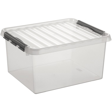 Multifunktionsbox Helit 36l transp. A3 Kunststoff, mit Deckel, 400x500x260mm