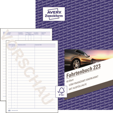 Fahrtenbuch Zweckf. 223 A5 