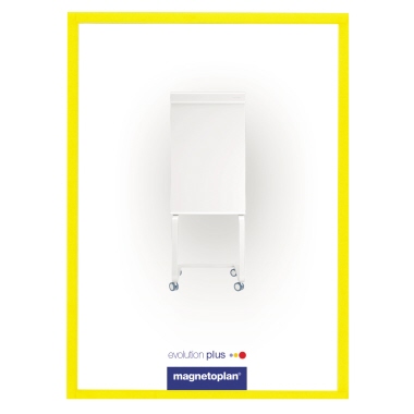 Infotasche Holtz 1130302 A4 gelb Magnetisch