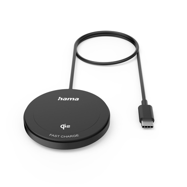 Wireless Charger Hama Qi2 15W Schwarz