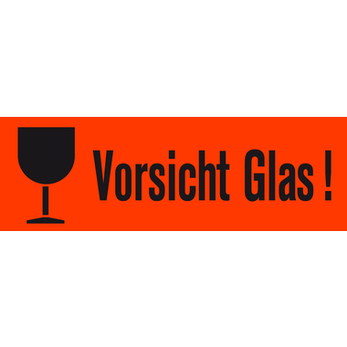 Versandzettel Herma 6750 Vorsicht Glas 