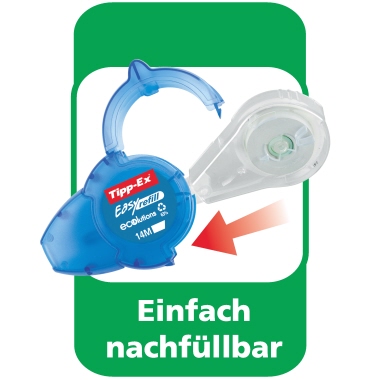 Nachfüllkassette Tipp-Ex Easy Refill 5mm X 14mm, WEIß, Für Artikel 5036768