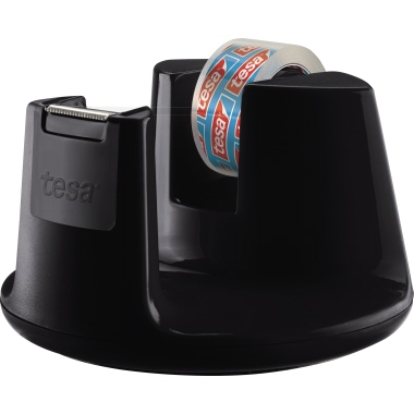 Tischabroller Tesa 53827 EasyCut Compact Schwarz Inkl. 1 Rolle Film Kristal