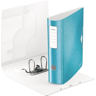 Ordner Leitz Active WOW 1106 A4 80mm eisblau, 180° Mechanik, Pp